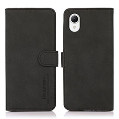 Funda de Cuero Cartera con Soporte Carcasa N02P para Samsung Galaxy A23e 5G Negro