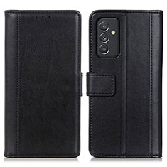 Funda de Cuero Cartera con Soporte Carcasa N02P para Samsung Galaxy A24 4G Negro