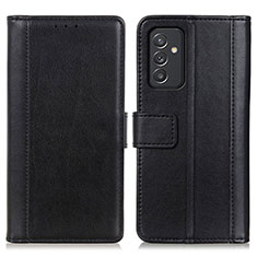 Funda de Cuero Cartera con Soporte Carcasa N02P para Samsung Galaxy A55 5G Negro