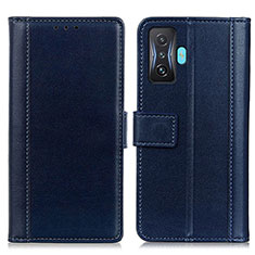 Funda de Cuero Cartera con Soporte Carcasa N02P para Xiaomi Poco F4 GT 5G Azul