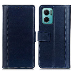 Funda de Cuero Cartera con Soporte Carcasa N02P para Xiaomi Redmi 10 5G Azul