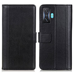 Funda de Cuero Cartera con Soporte Carcasa N02P para Xiaomi Redmi K50 Gaming 5G Negro