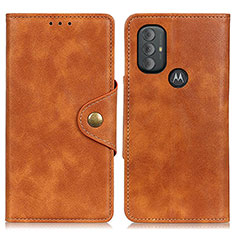 Funda de Cuero Cartera con Soporte Carcasa N03P para Motorola Moto G Play (2023) Marron