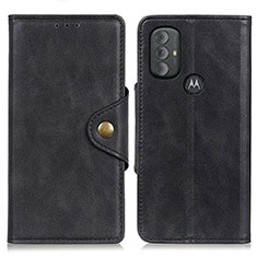 Funda de Cuero Cartera con Soporte Carcasa N03P para Motorola Moto G Play (2023) Negro