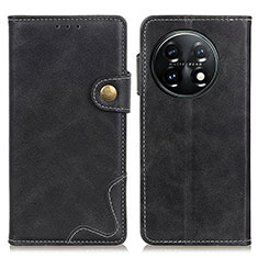 Funda de Cuero Cartera con Soporte Carcasa N03P para OnePlus 11 5G Negro