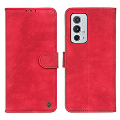 Funda de Cuero Cartera con Soporte Carcasa N03P para OnePlus 9RT 5G Rojo