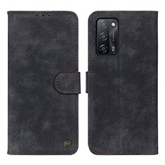 Funda de Cuero Cartera con Soporte Carcasa N03P para Oppo A53s 5G Negro