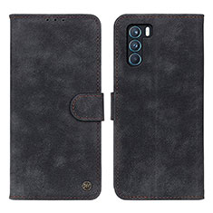 Funda de Cuero Cartera con Soporte Carcasa N03P para Oppo K9 Pro 5G Negro