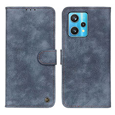 Funda de Cuero Cartera con Soporte Carcasa N03P para Realme 9 Pro+ Plus 5G Azul