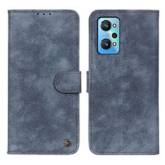 Funda de Cuero Cartera con Soporte Carcasa N03P para Realme GT Neo 3T 5G Azul