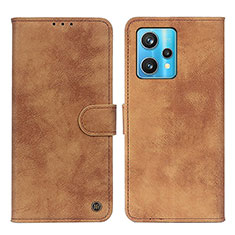 Funda de Cuero Cartera con Soporte Carcasa N03P para Realme Narzo 50 Pro 5G Marron