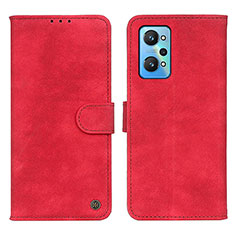 Funda de Cuero Cartera con Soporte Carcasa N03P para Realme Q5 Pro 5G Rojo