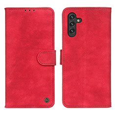 Funda de Cuero Cartera con Soporte Carcasa N03P para Samsung Galaxy A04s Rojo