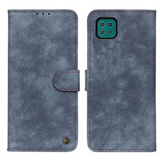 Funda de Cuero Cartera con Soporte Carcasa N03P para Samsung Galaxy A22 5G Azul