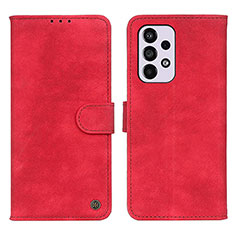 Funda de Cuero Cartera con Soporte Carcasa N03P para Samsung Galaxy A33 5G Rojo