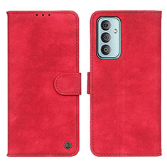 Funda de Cuero Cartera con Soporte Carcasa N03P para Samsung Galaxy F13 4G Rojo