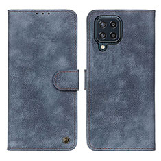 Funda de Cuero Cartera con Soporte Carcasa N03P para Samsung Galaxy M32 4G Azul