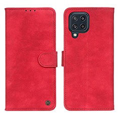 Funda de Cuero Cartera con Soporte Carcasa N03P para Samsung Galaxy M32 4G Rojo