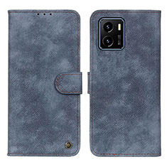 Funda de Cuero Cartera con Soporte Carcasa N03P para Vivo Y01A Azul