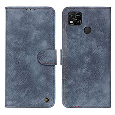 Funda de Cuero Cartera con Soporte Carcasa N03P para Xiaomi POCO C31 Azul