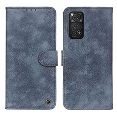 Funda de Cuero Cartera con Soporte Carcasa N03P para Xiaomi Redmi Note 11 4G (2022) Azul