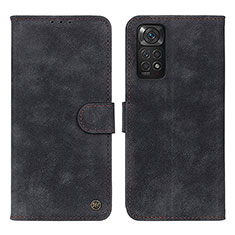 Funda de Cuero Cartera con Soporte Carcasa N03P para Xiaomi Redmi Note 11 4G (2022) Negro