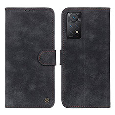 Funda de Cuero Cartera con Soporte Carcasa N03P para Xiaomi Redmi Note 11 Pro 4G Negro