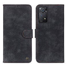 Funda de Cuero Cartera con Soporte Carcasa N03P para Xiaomi Redmi Note 11 Pro 5G Negro