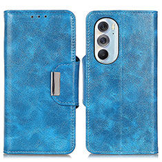 Funda de Cuero Cartera con Soporte Carcasa N04P para Motorola Moto Edge 30 Pro 5G Azul Cielo