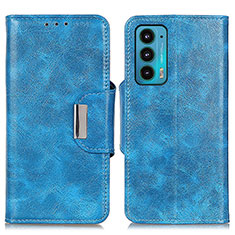 Funda de Cuero Cartera con Soporte Carcasa N04P para Motorola Moto Edge Lite 5G Azul Cielo