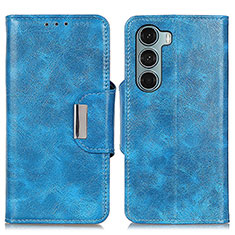 Funda de Cuero Cartera con Soporte Carcasa N04P para Motorola Moto Edge S30 5G Azul Cielo