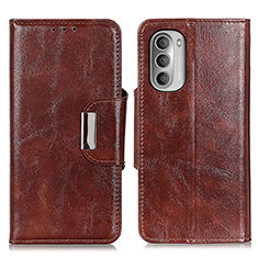 Funda de Cuero Cartera con Soporte Carcasa N04P para Motorola Moto G Stylus (2022) 4G Marron