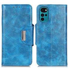 Funda de Cuero Cartera con Soporte Carcasa N04P para Motorola Moto G22 Azul Cielo