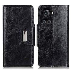 Funda de Cuero Cartera con Soporte Carcasa N04P para OnePlus 10R 5G Negro