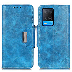 Funda de Cuero Cartera con Soporte Carcasa N04P para Oppo A54 4G Azul Cielo