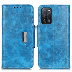 Funda de Cuero Cartera con Soporte Carcasa N04P para Oppo A55 5G Azul Cielo