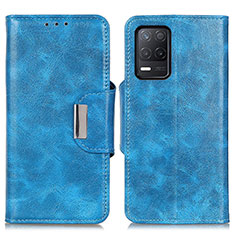 Funda de Cuero Cartera con Soporte Carcasa N04P para Realme 8 5G Azul Cielo