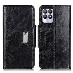 Funda de Cuero Cartera con Soporte Carcasa N04P para Realme 8i Negro