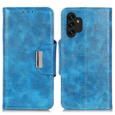 Funda de Cuero Cartera con Soporte Carcasa N04P para Samsung Galaxy A13 4G Azul Cielo