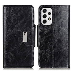 Funda de Cuero Cartera con Soporte Carcasa N04P para Samsung Galaxy A23 5G Negro