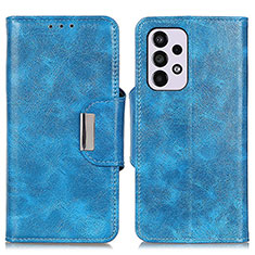 Funda de Cuero Cartera con Soporte Carcasa N04P para Samsung Galaxy A33 5G Azul Cielo