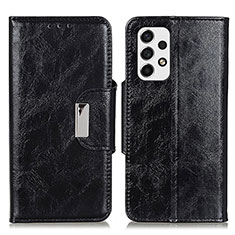 Funda de Cuero Cartera con Soporte Carcasa N04P para Samsung Galaxy A53 5G Negro