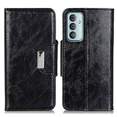 Funda de Cuero Cartera con Soporte Carcasa N04P para Samsung Galaxy F23 5G Negro