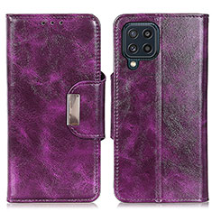 Funda de Cuero Cartera con Soporte Carcasa N04P para Samsung Galaxy M32 4G Morado