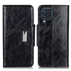 Funda de Cuero Cartera con Soporte Carcasa N04P para Samsung Galaxy M32 4G Negro