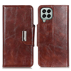 Funda de Cuero Cartera con Soporte Carcasa N04P para Samsung Galaxy M33 5G Marron