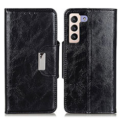 Funda de Cuero Cartera con Soporte Carcasa N04P para Samsung Galaxy S21 Plus 5G Negro