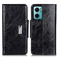 Funda de Cuero Cartera con Soporte Carcasa N04P para Xiaomi Redmi 10 Prime Plus 5G Negro