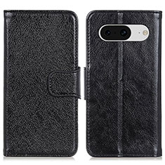 Funda de Cuero Cartera con Soporte Carcasa N05P para Google Pixel 8 5G Negro