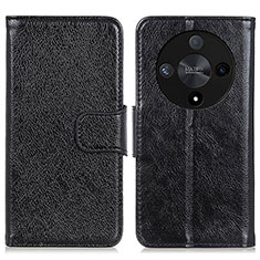 Funda de Cuero Cartera con Soporte Carcasa N05P para Huawei Honor Magic6 Lite 5G Negro